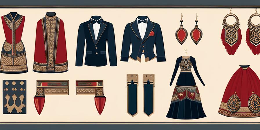 Conjunto de accesorios para traje tradicional