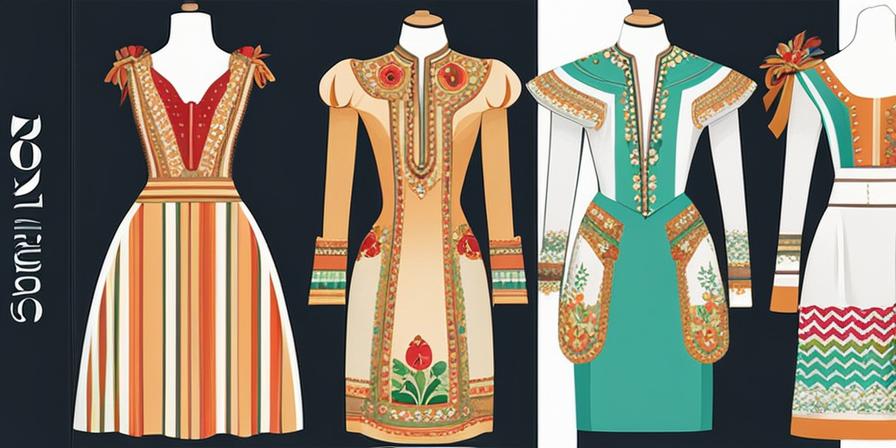 Vestidos tradicionales con cinco cancanes de colores vibrantes