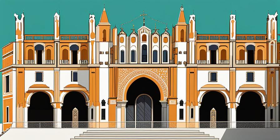 Torres de Serrano en Valencia, diseño colorido y festivo