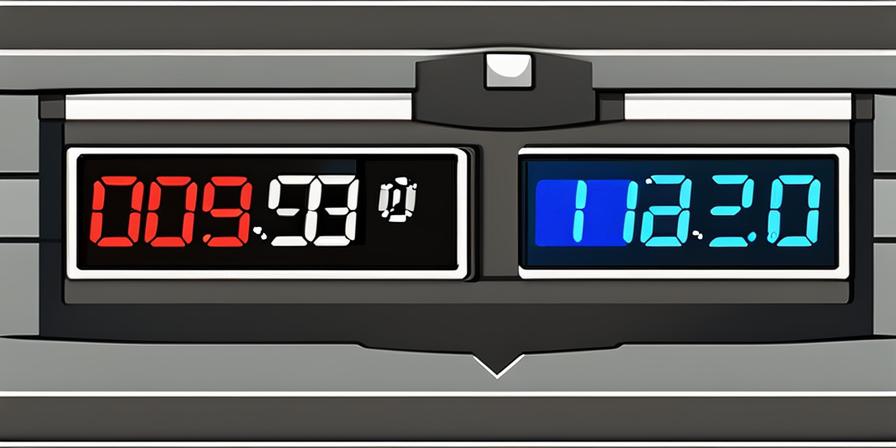 Reloj digital mostrando la hora de la mascletà