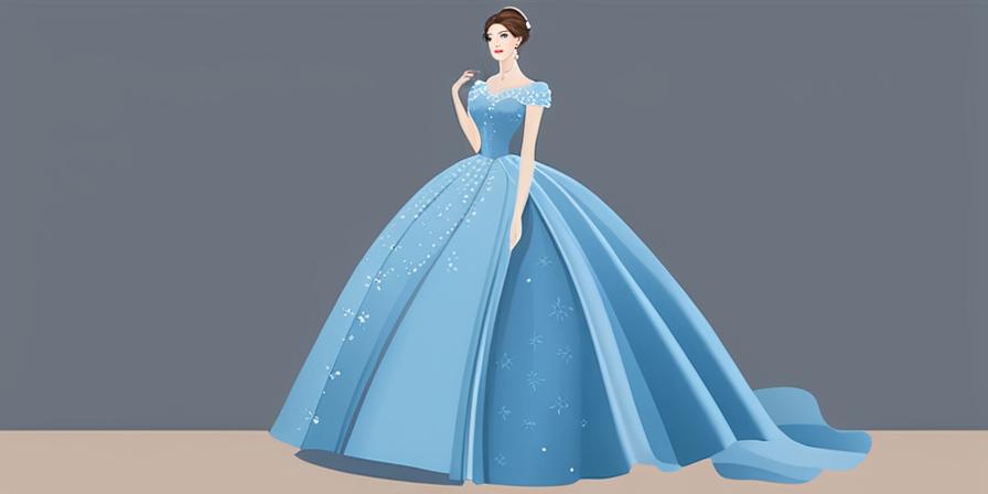 Mujer con vestido azul de fallera y complementos elegantes